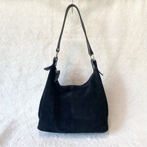 Appleseeds Genuine Leather Black Shoulder Bag Lined